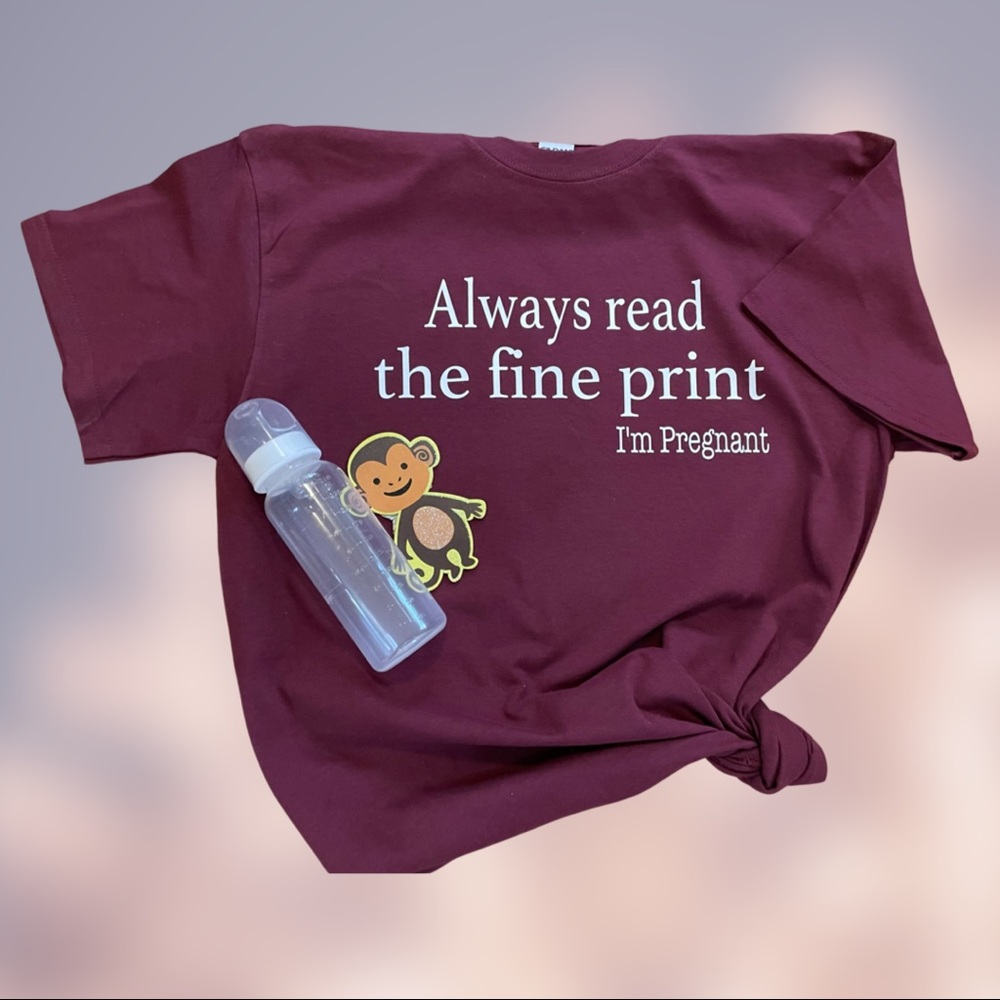 Personalized tshirt baby announcement